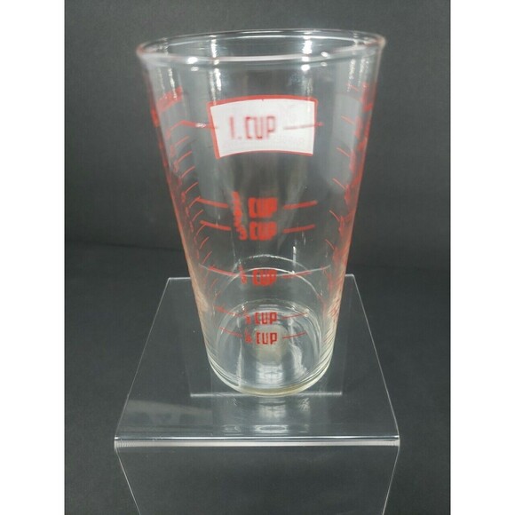 Monarch Ranges & Heaters Measuring Glass Tablespoons Cup Ounces Vintage MCM - Picture 4 of 15